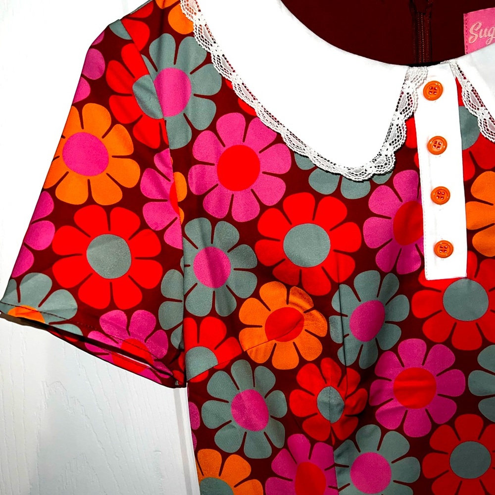 Sugar Thrillz mini Retro Dress. Worn once for photoshoot.